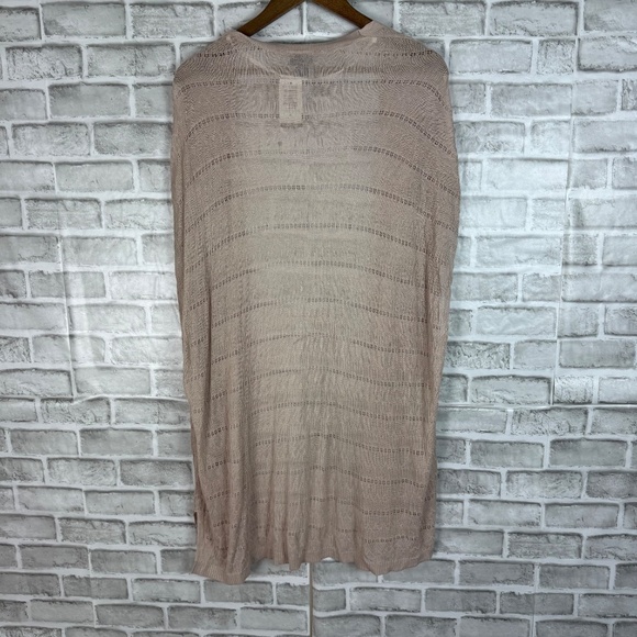 TORRID Mushroom Kimono Neutral Beige Open Knit Cardigan Sweater Womens 1x FLAW - Picture 5 of 7